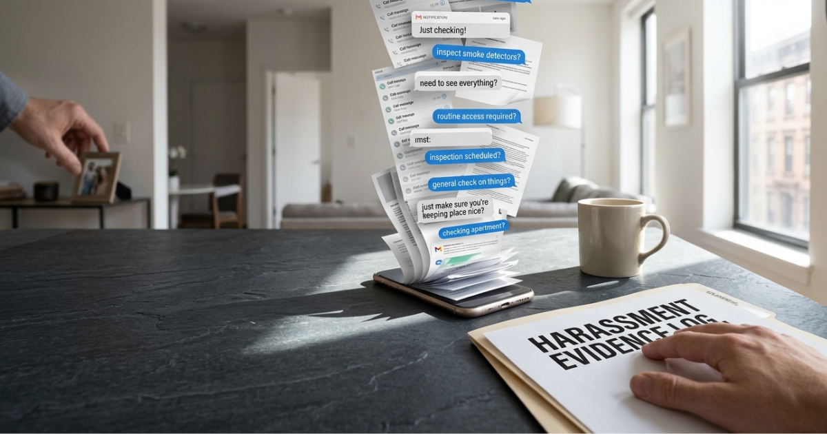 What Evidence Do I Need If My Landlord Is Doing Repeated 'Inspections' as a Way to Intimidate Me?